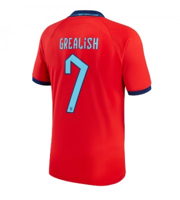 Maillot de foot Angleterre Jack Grealish #7 Extérieur Monde 2022 Manches Courte